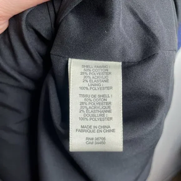 Rebecca Taylor Stretch Tweed Navy Combo Sleeveless Mini Sheath Dress 0 - Picture 16 of 16